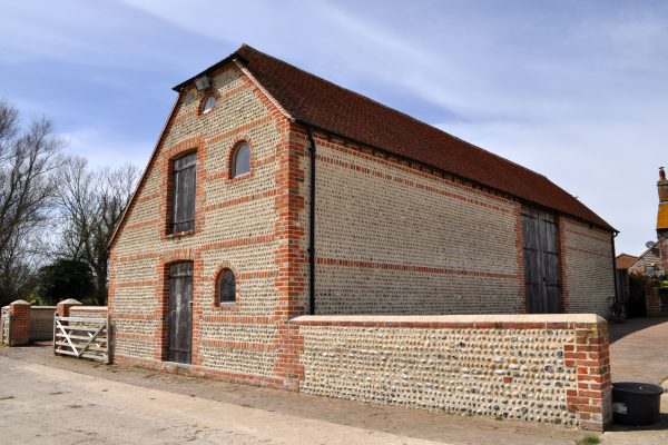 A stone building